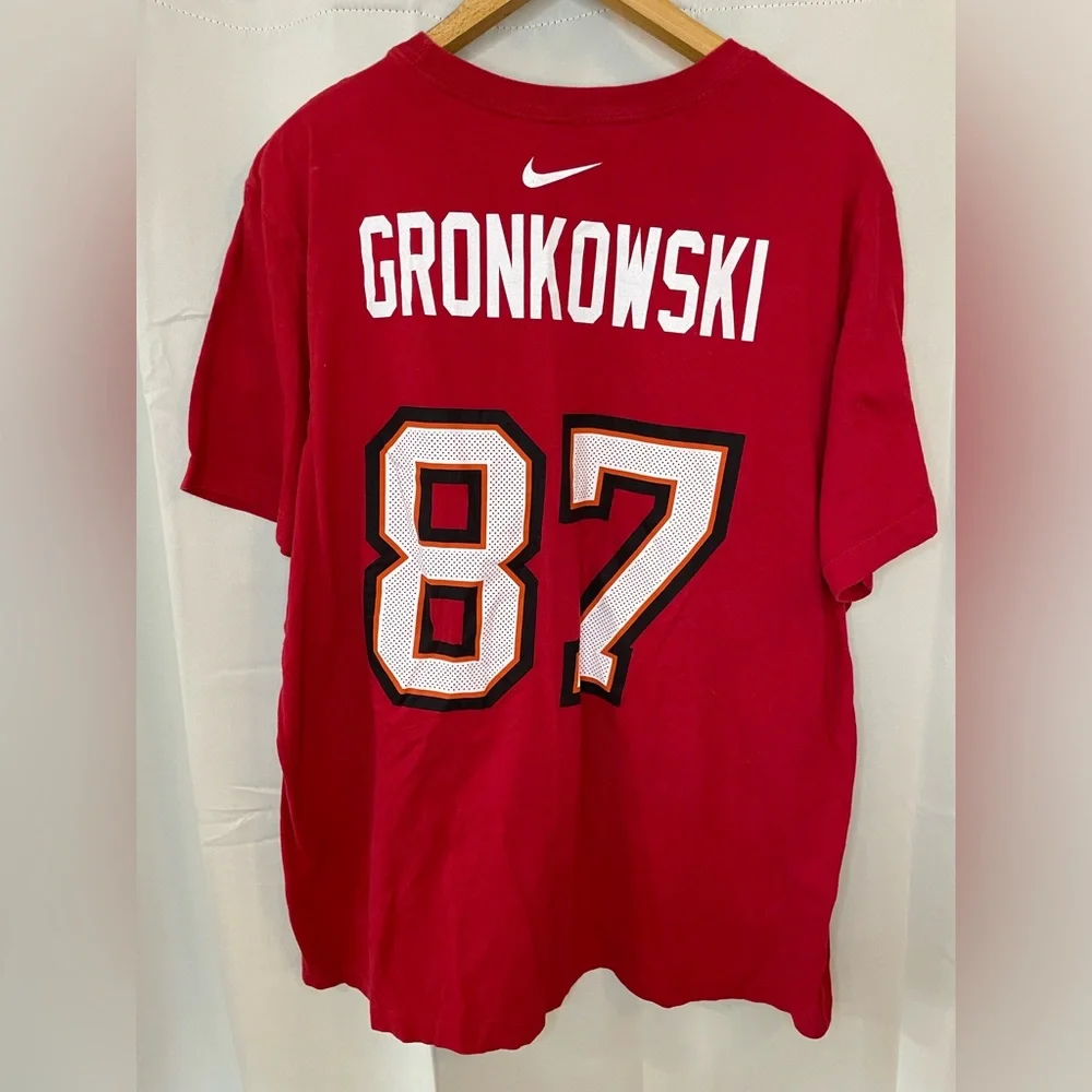Tampa Bay Buccaneers Rob‎ Gronkowski Mens Red Nike T-Shirt XL